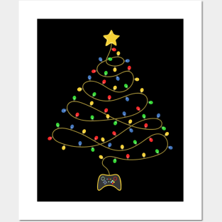 Christmas Lights Game Controller Posters and Art